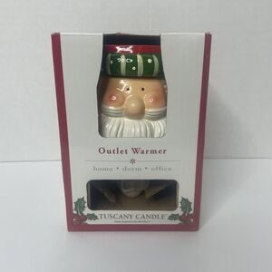 Tuscany Candle Outlet Warmer Christmas Santa Claus Night Light Plug In